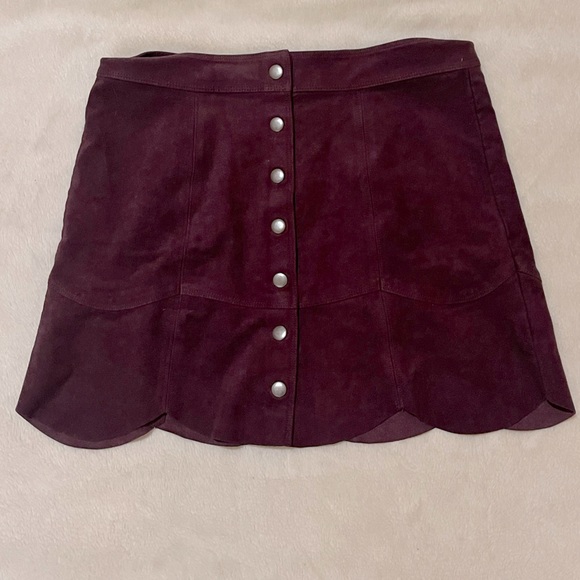 AE Faux Suede Mini Skirt - Picture 1 of 3